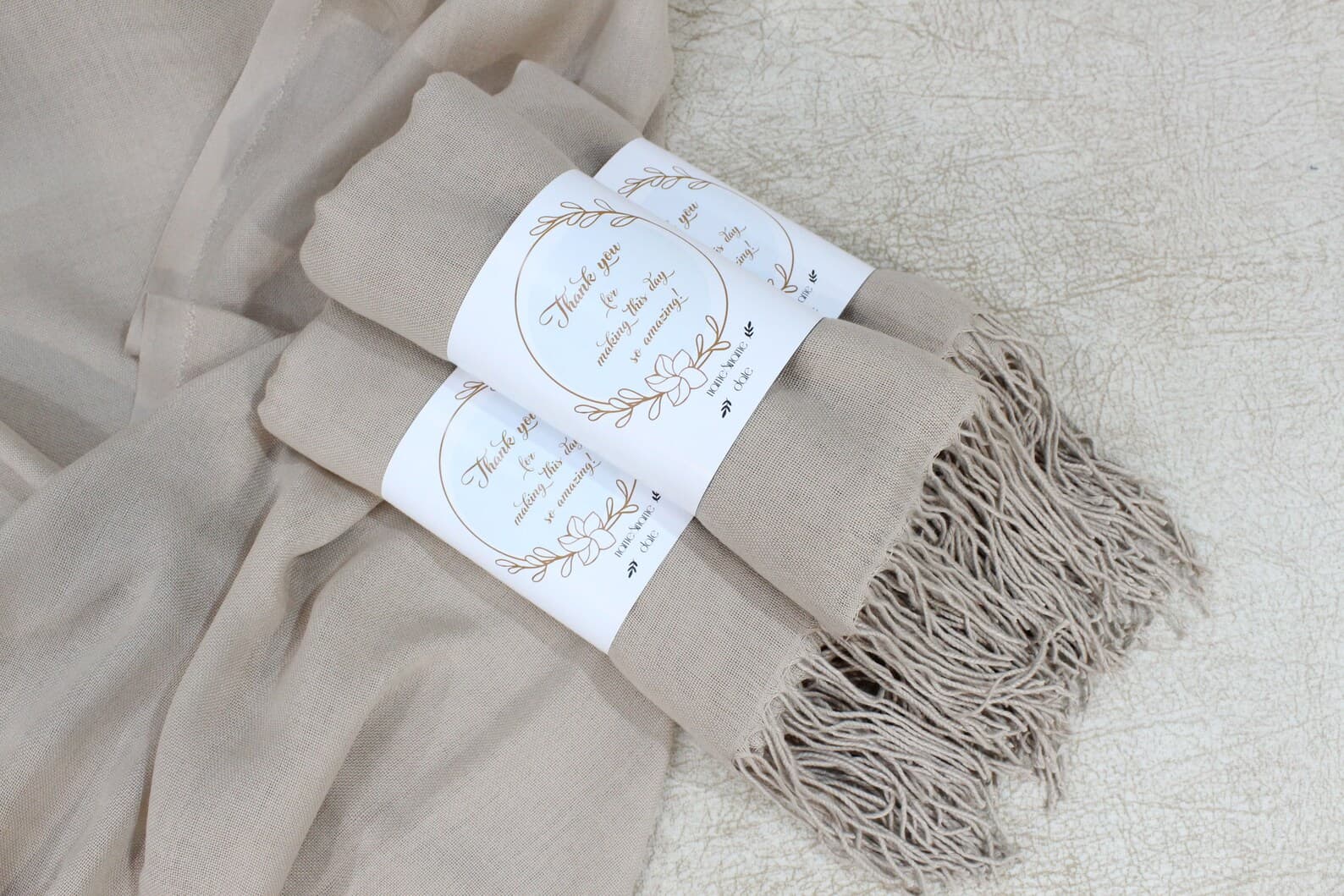 Pashmina Shawl Favours in Bulk — handmade by Butterflyy Shop