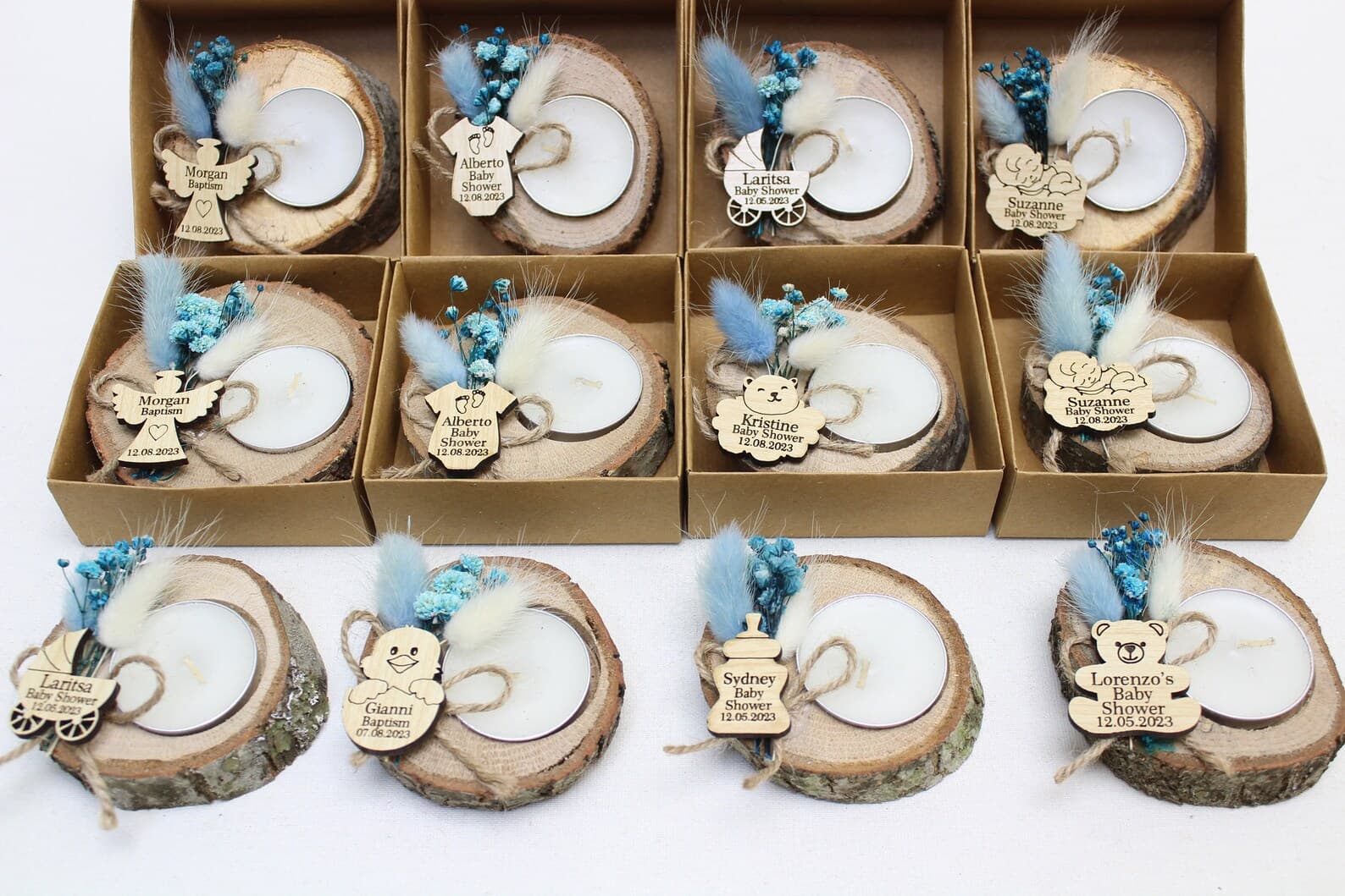 Baby Shower Candle Favour — handmade by Butterflyy Shop